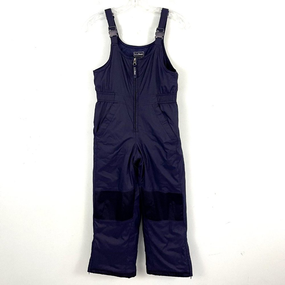 L.L. Bean Kids Youth 10 Insulated Snow Bib Snowboard Ski Pants Navy Blue
